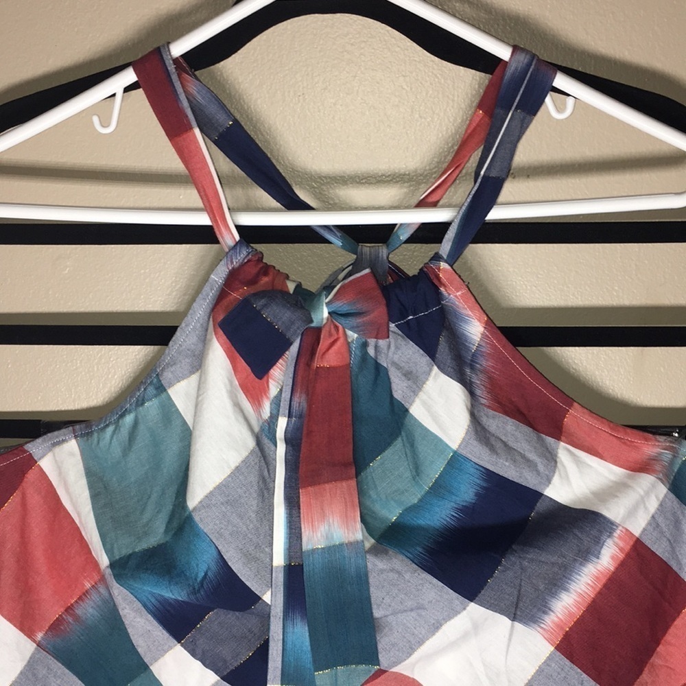 Motherhood summer tank top size large plaid summer tank top baby momma t… - Picture 4 of 10